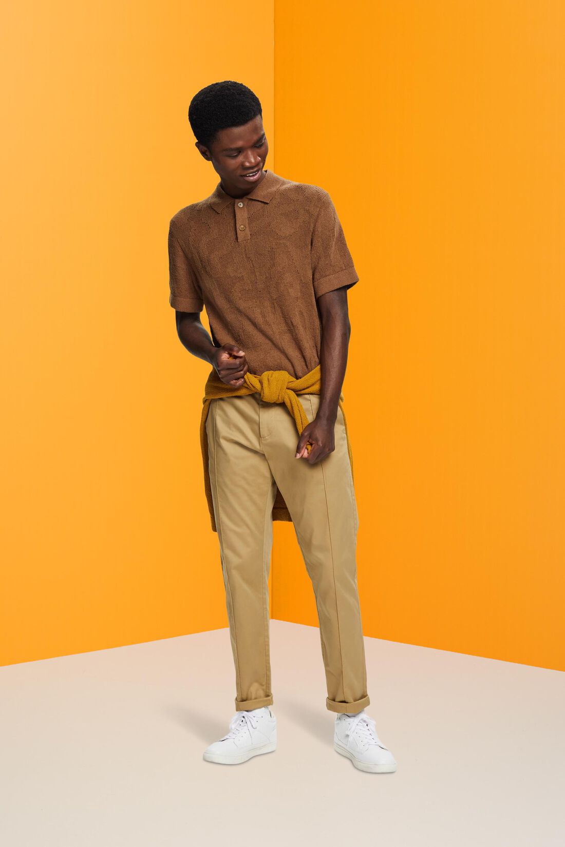 Poloshirt aus Boucl&eacute;