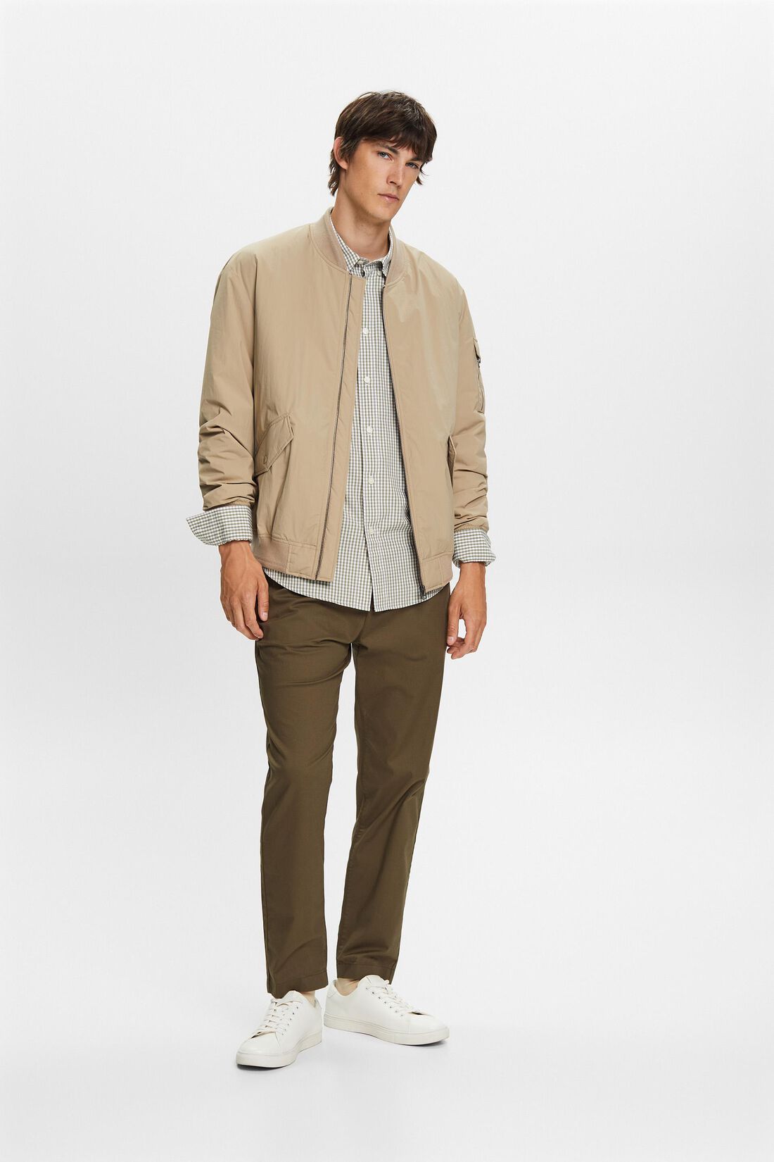 Button-Down-Hemd mit Vichy-Muster, 100% Baumwolle