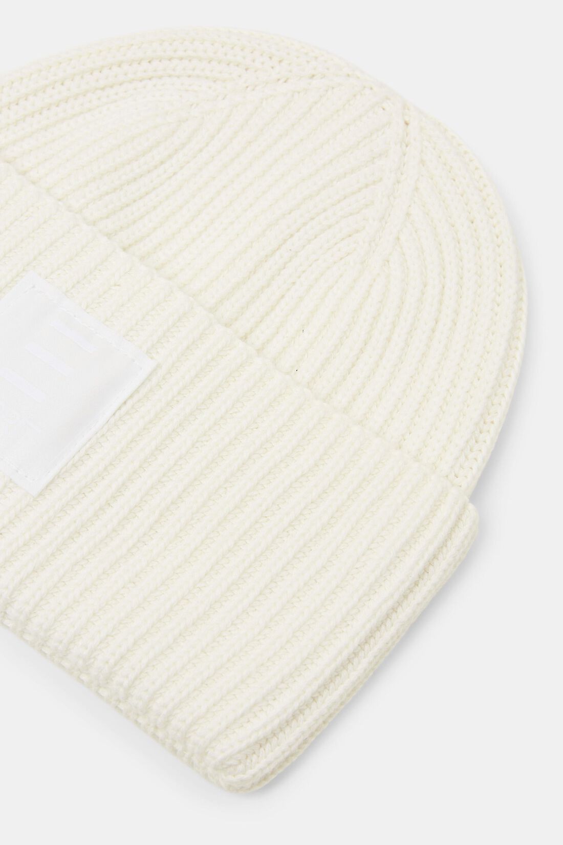 Rippstrick-Beanie aus Baumwolle