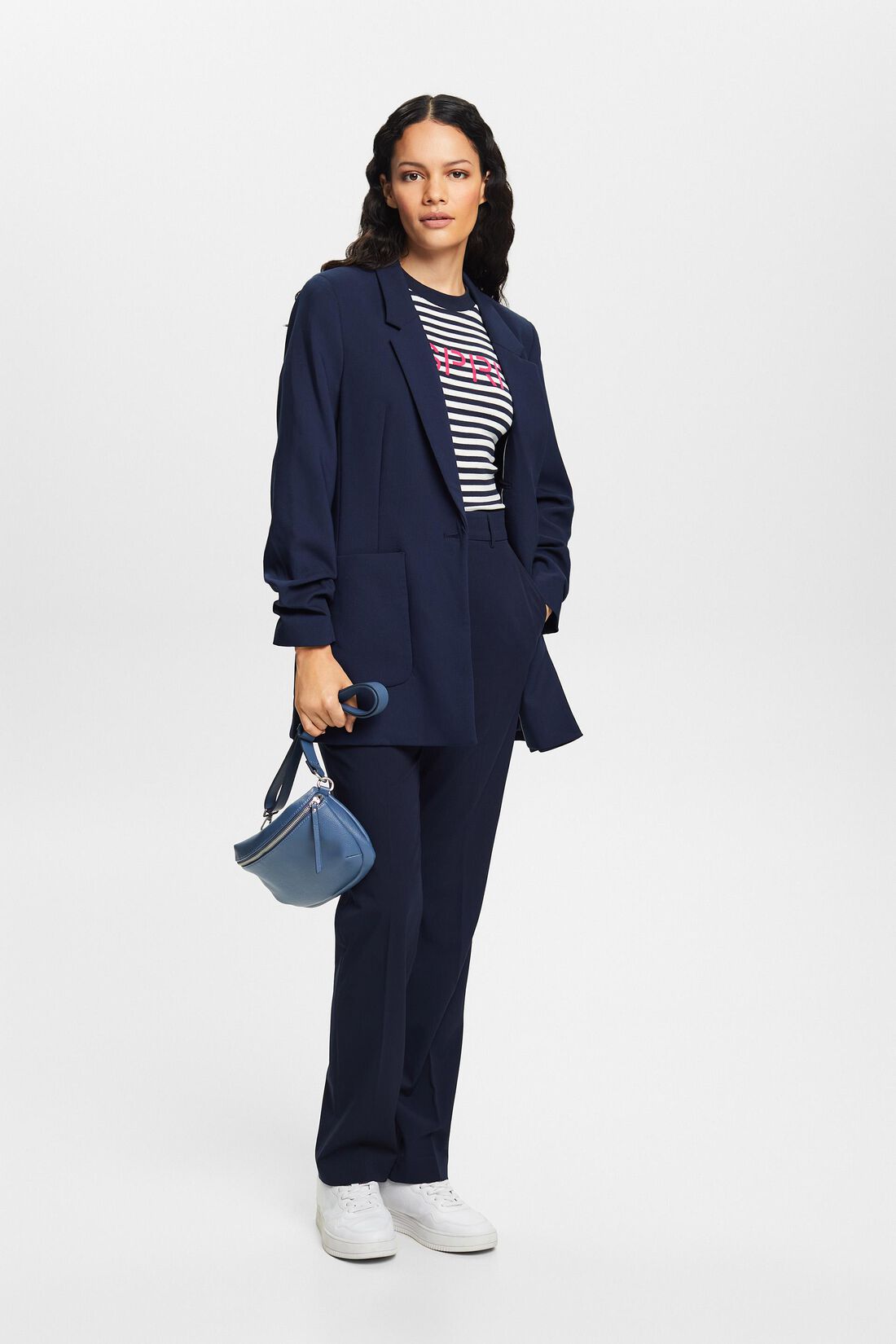 Blazer mit drapierten &Auml;rmeln
