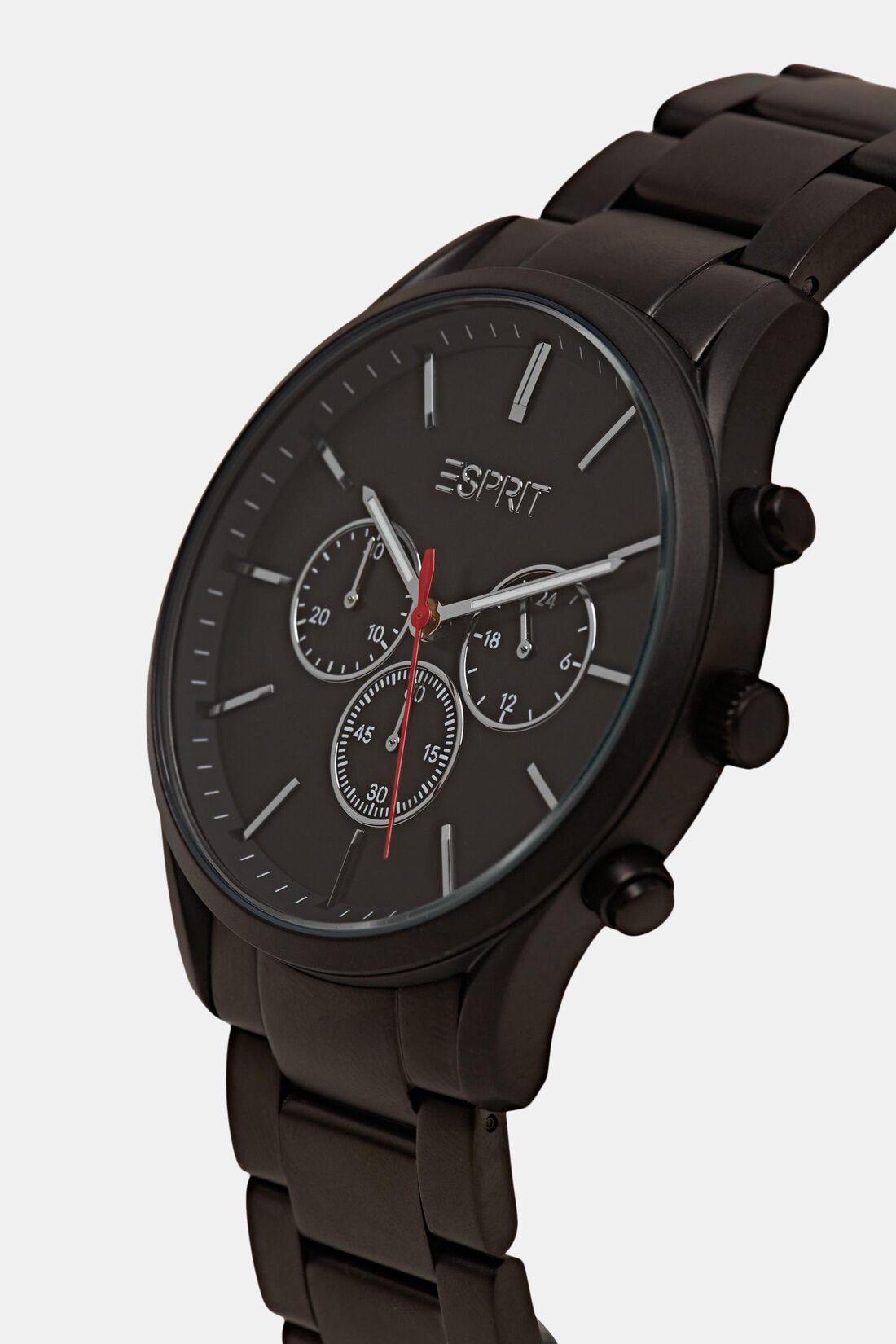 Edelstahl-Chronograph mit Gliederarmband