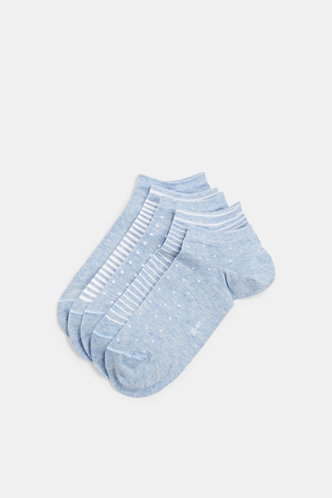 5er-Pack Sneakersocken, Bio-Baumwolle