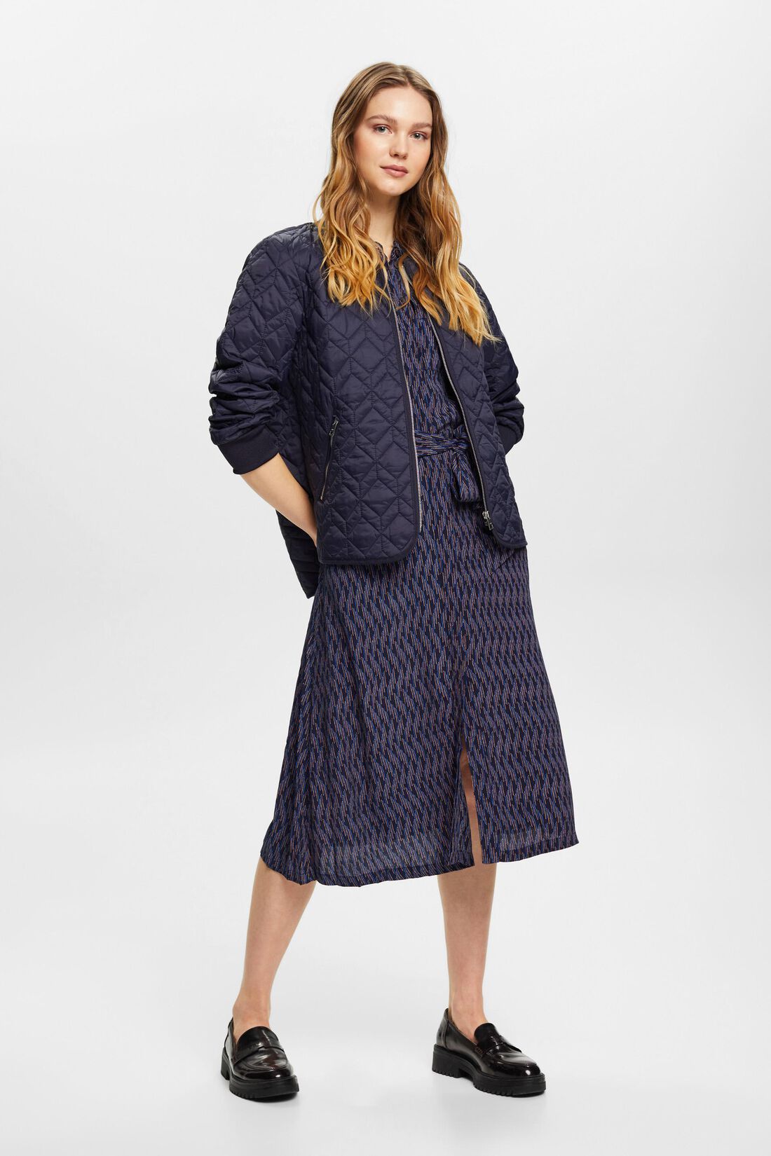 Midikleid mit Allover-Print