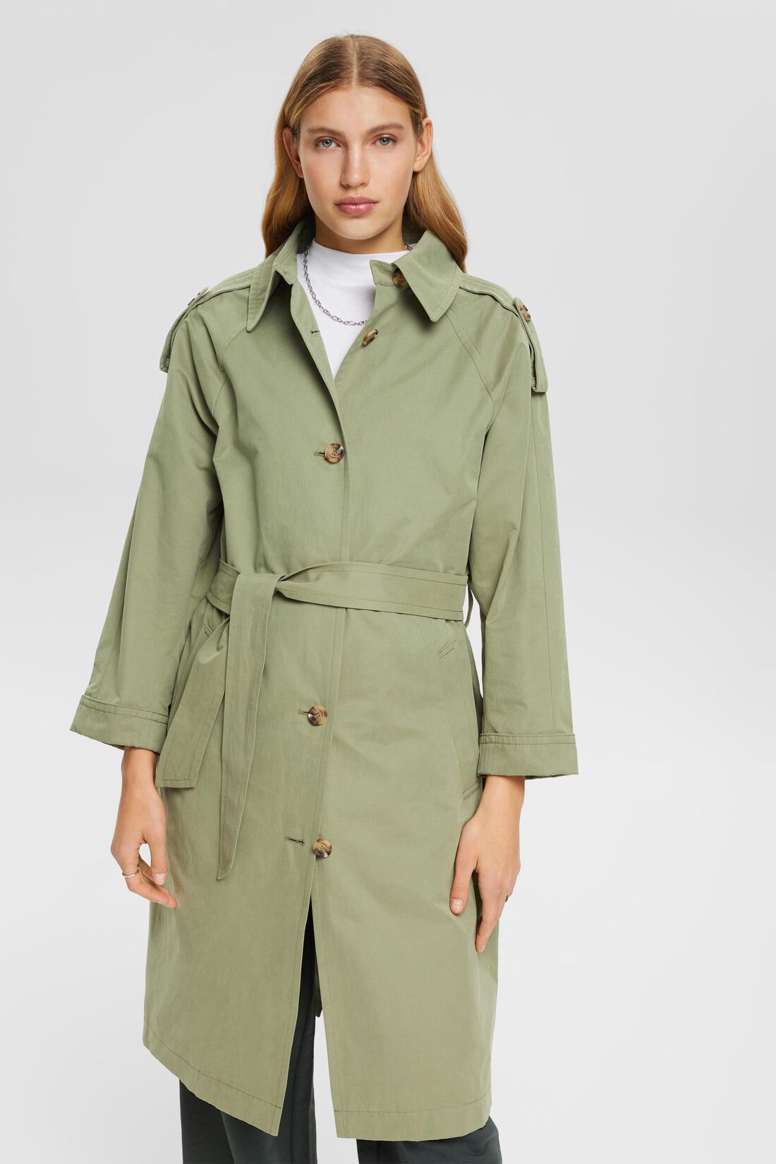 Trenchcoat mit Bindeg&uuml;rtel