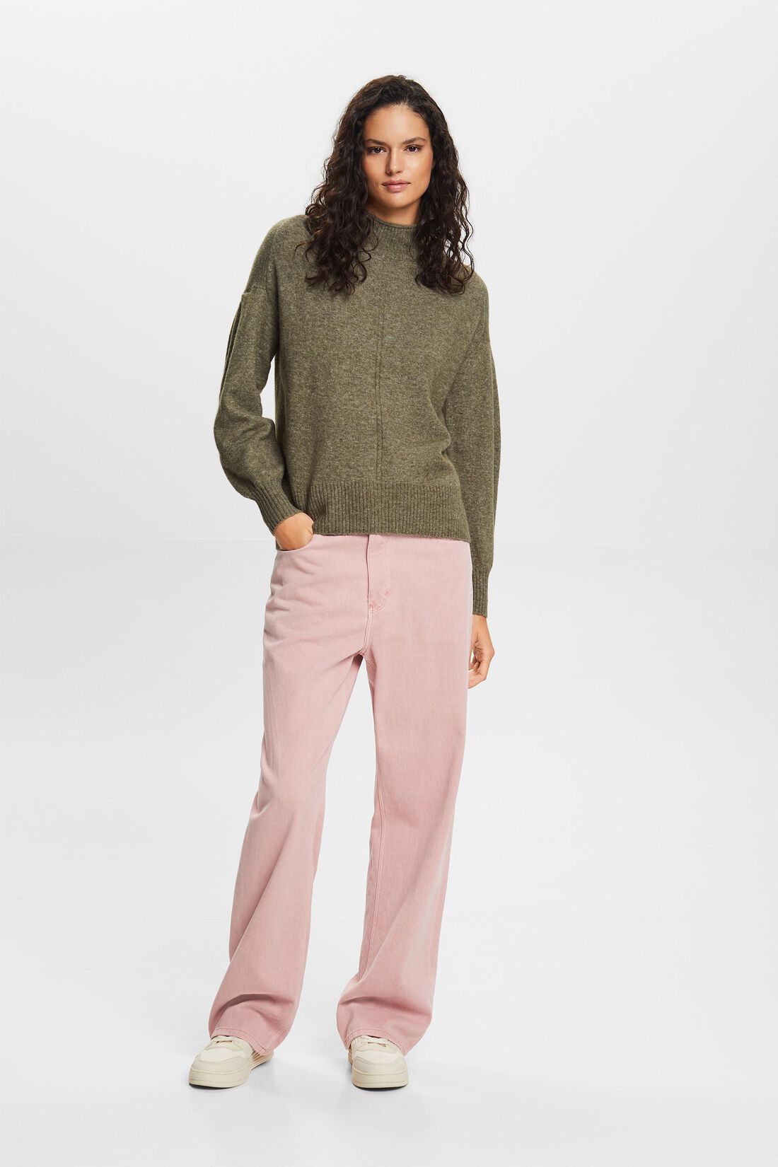 Pullover mit Stehkragen