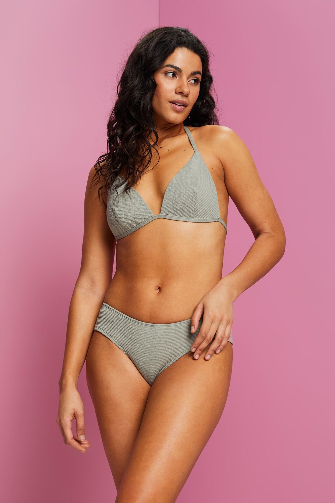 Strukturierte Hipster-Bikinihose