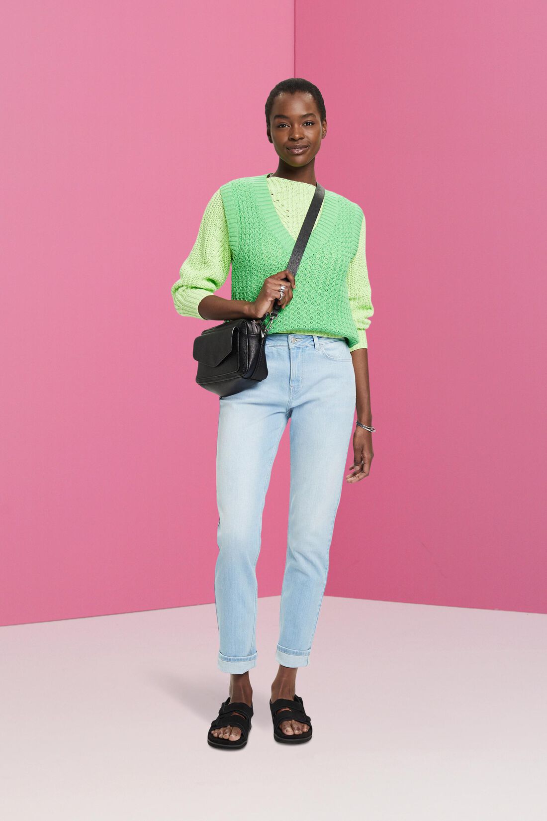 Slim-Fit-Jeans mit mittlerer Bundh&ouml;he