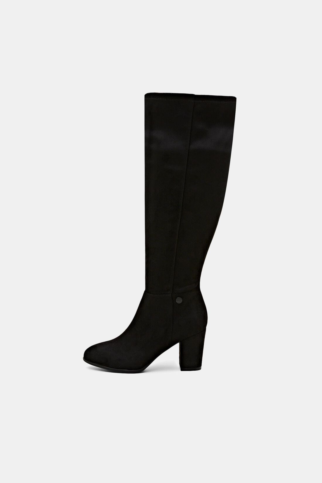 Kniehohe Boots in Wildlederoptik