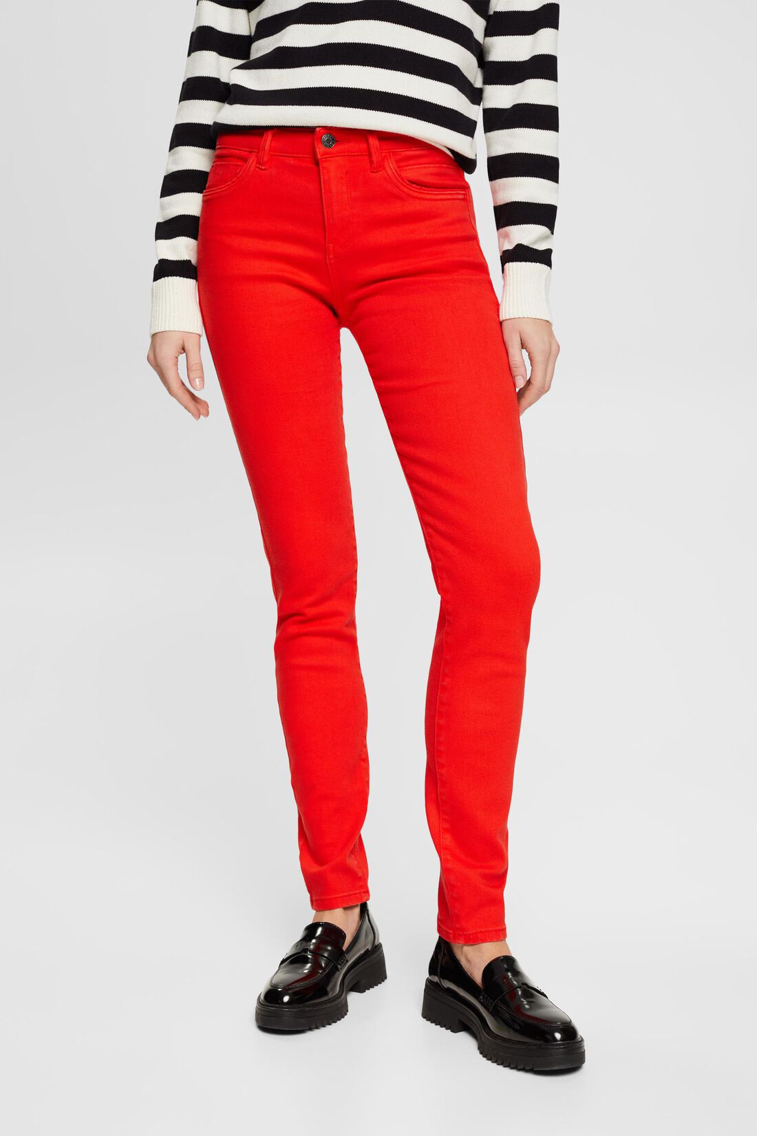 Mid-Rise-Stretchjeans in schmaler Passform