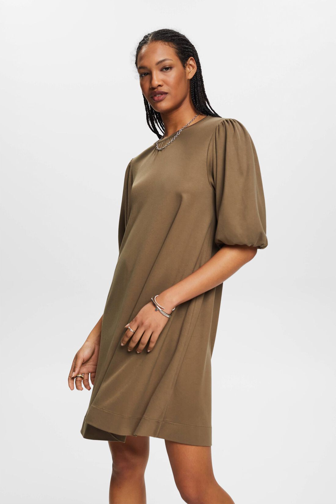 Minikleid mit volumin&ouml;sen &Auml;rmeln