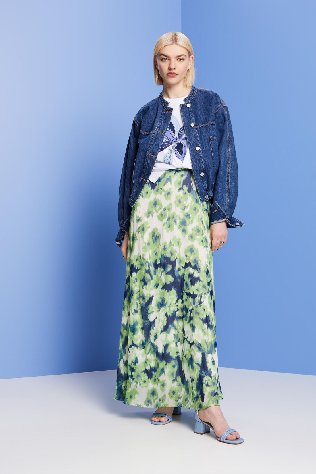 Oversize T-Shirt mit Print, TENCEL&trade;
