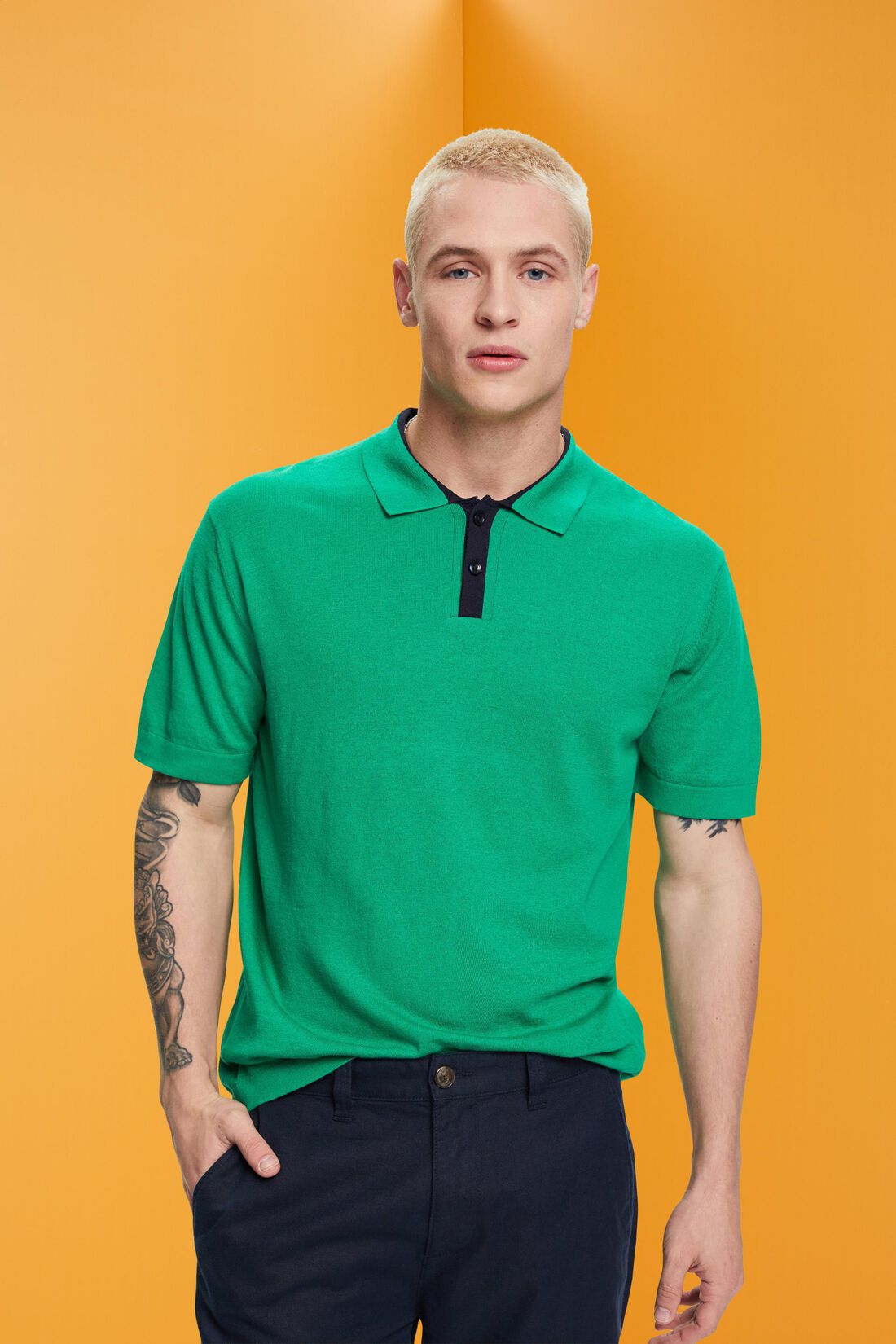Poloshirt mit TENCEL&trade; und nachhaltiger Baumwolle
