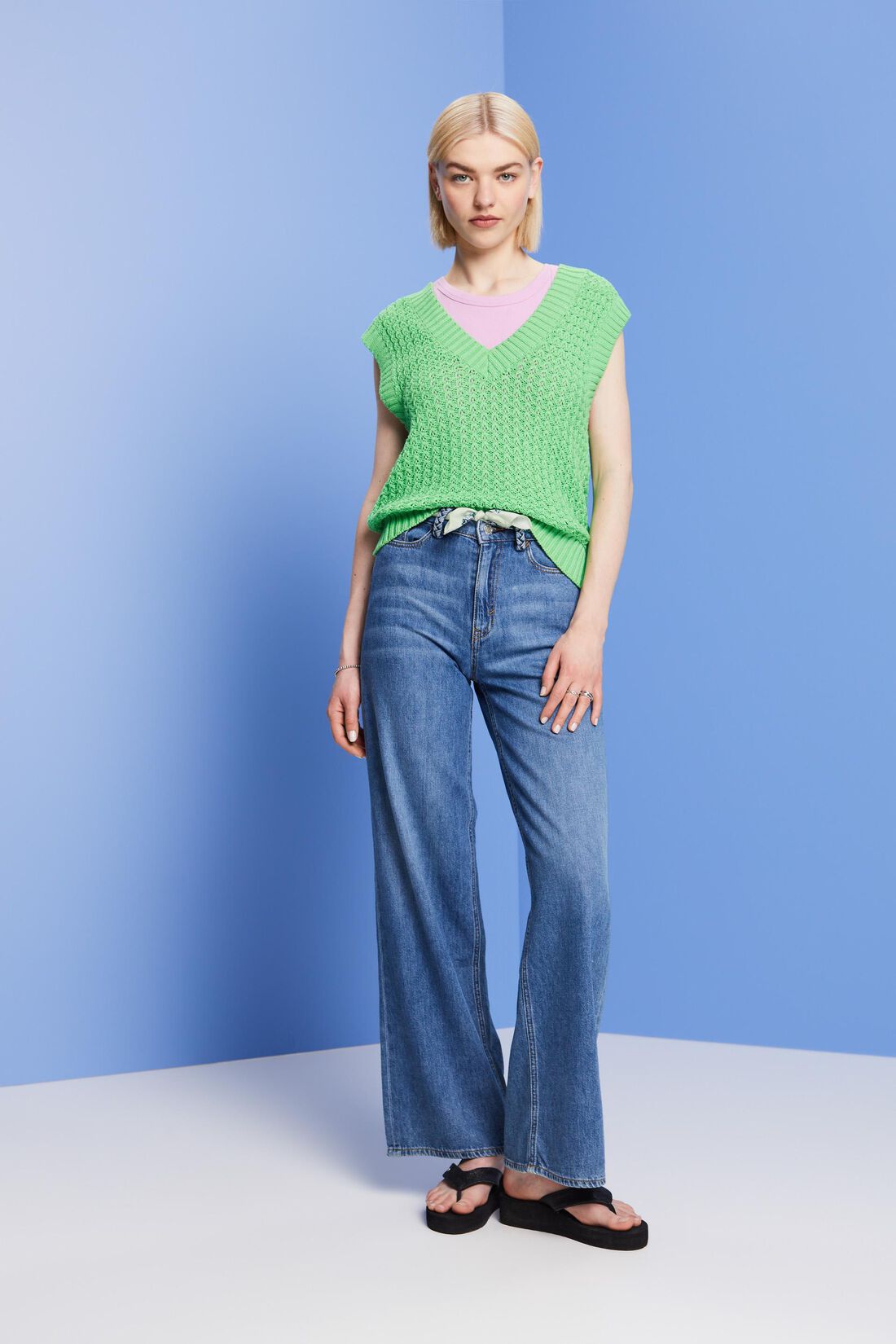 Leichte Wide Leg Jeans
