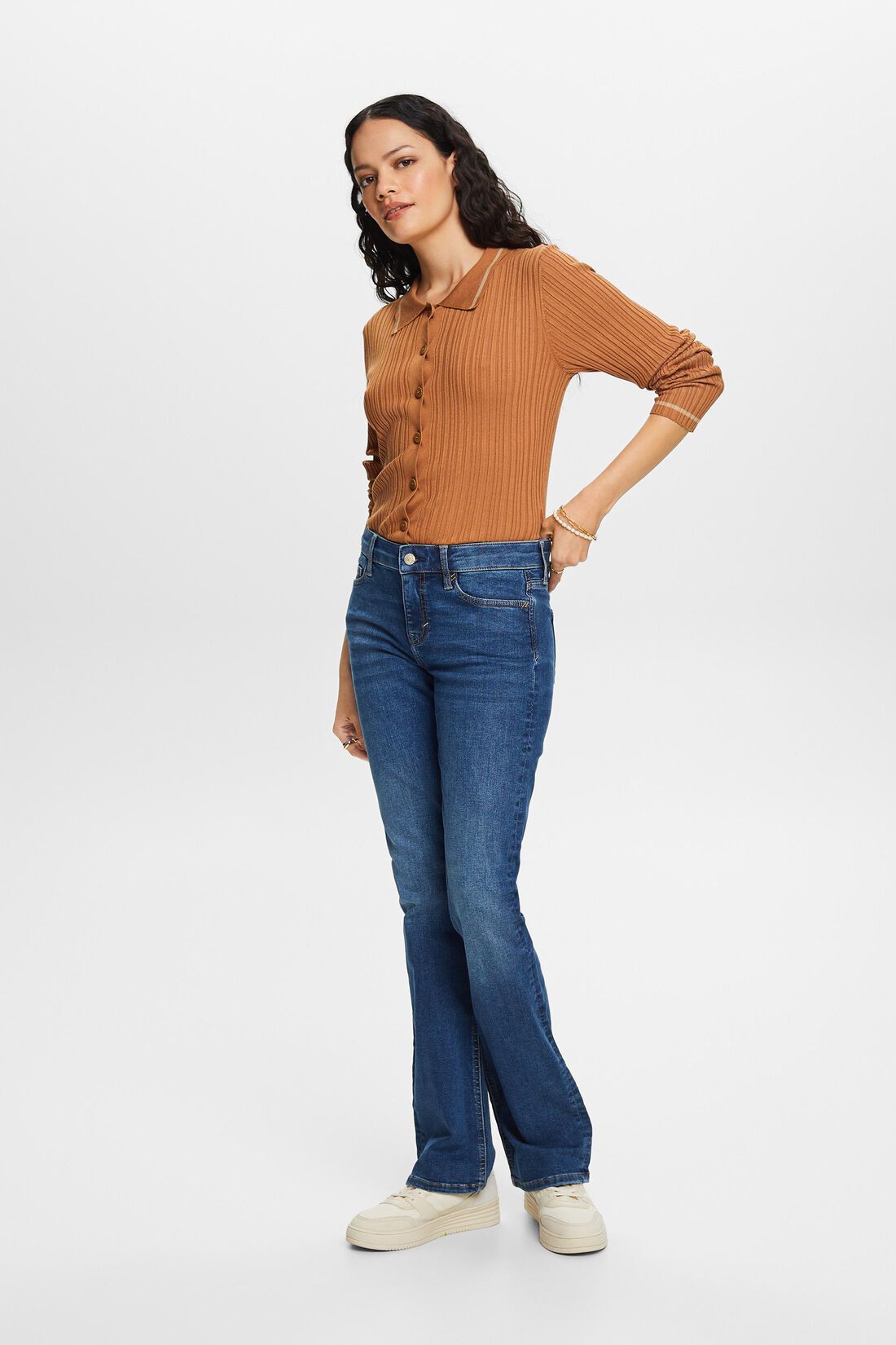 Bootcut Jeans mit mittlerer Bundh&ouml;he