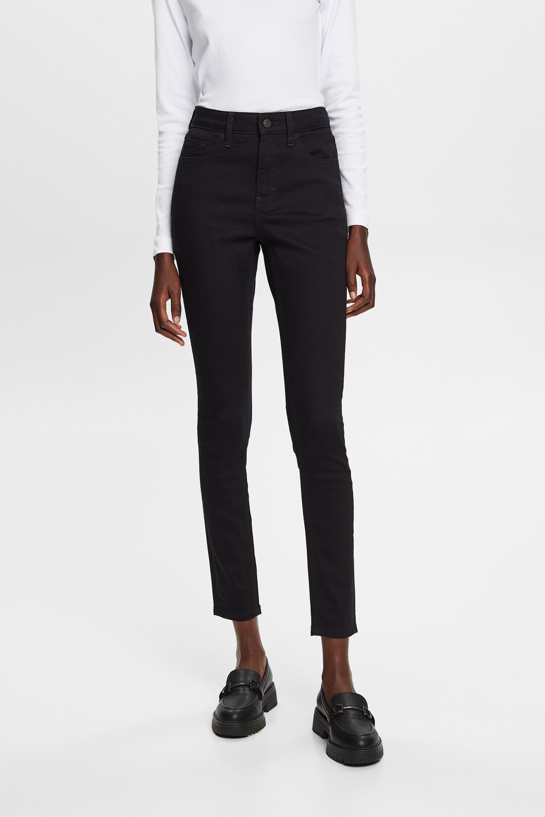 Non-fade Skinny Jeans, Baumwollstretch