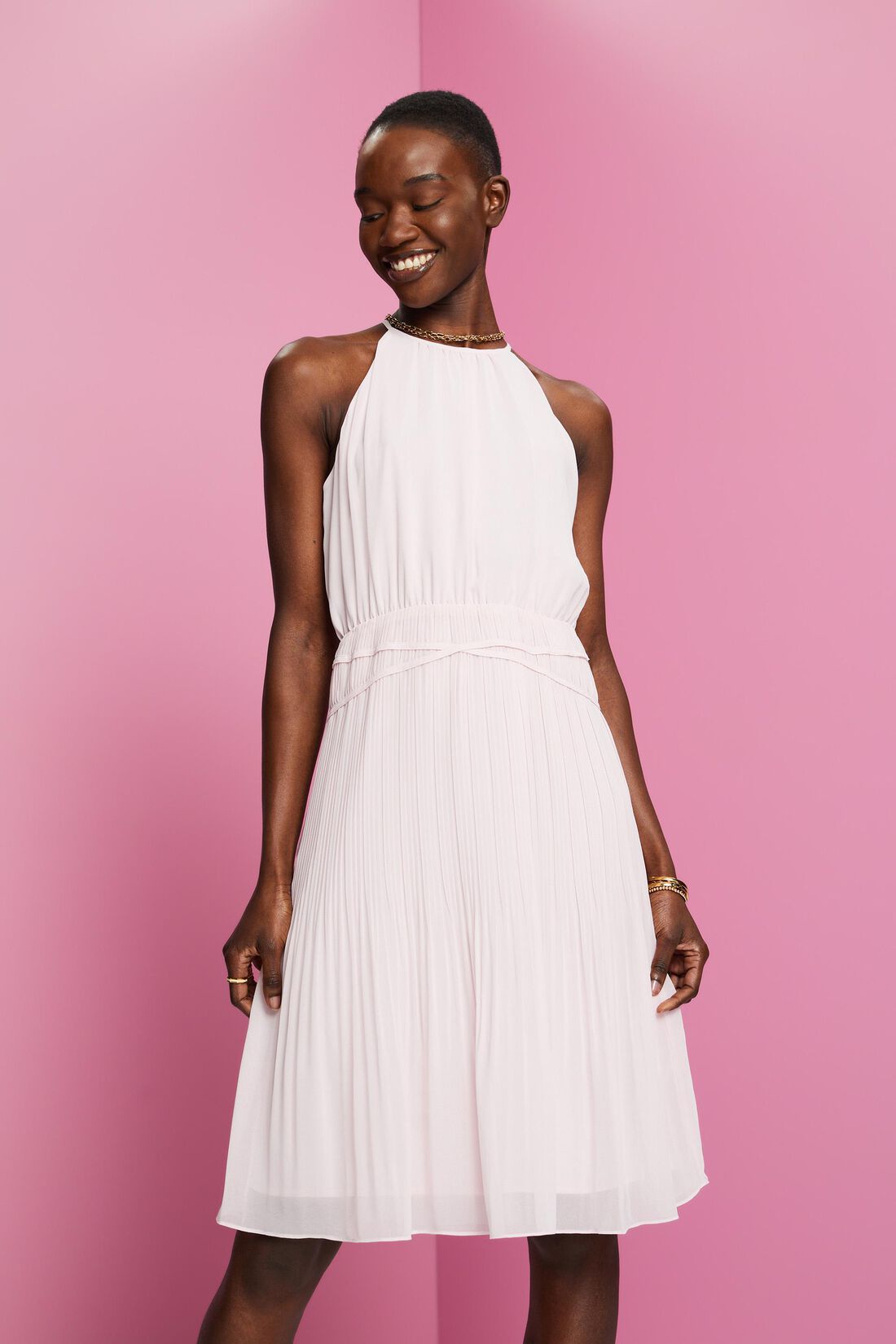 Kleid aus recyceltem Chiffon