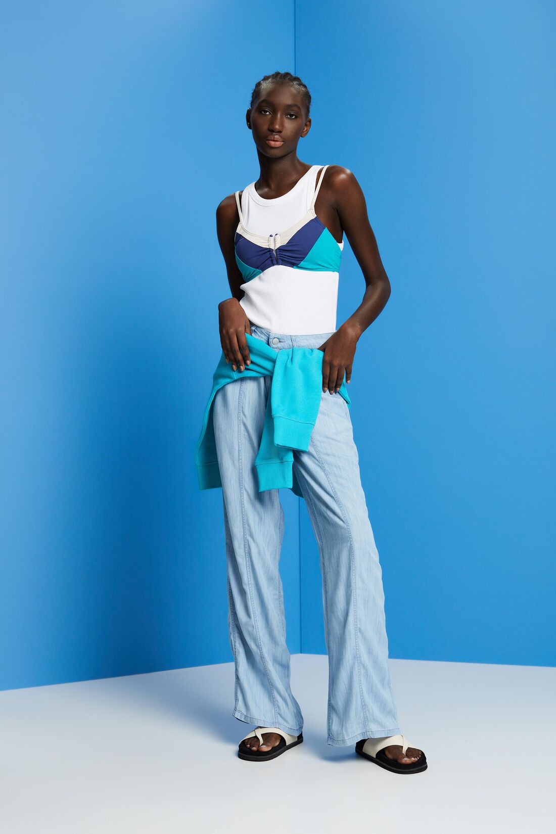 High-Rise-Hose mit weitem Bein