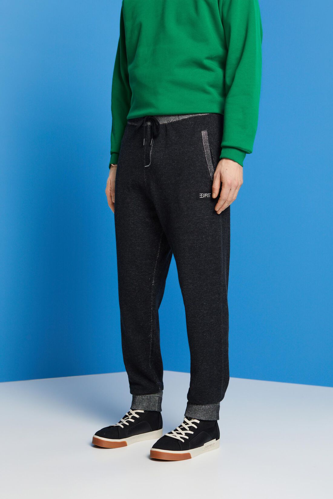 High-Rise-Pants im Jogger-Style mit Logo-Print