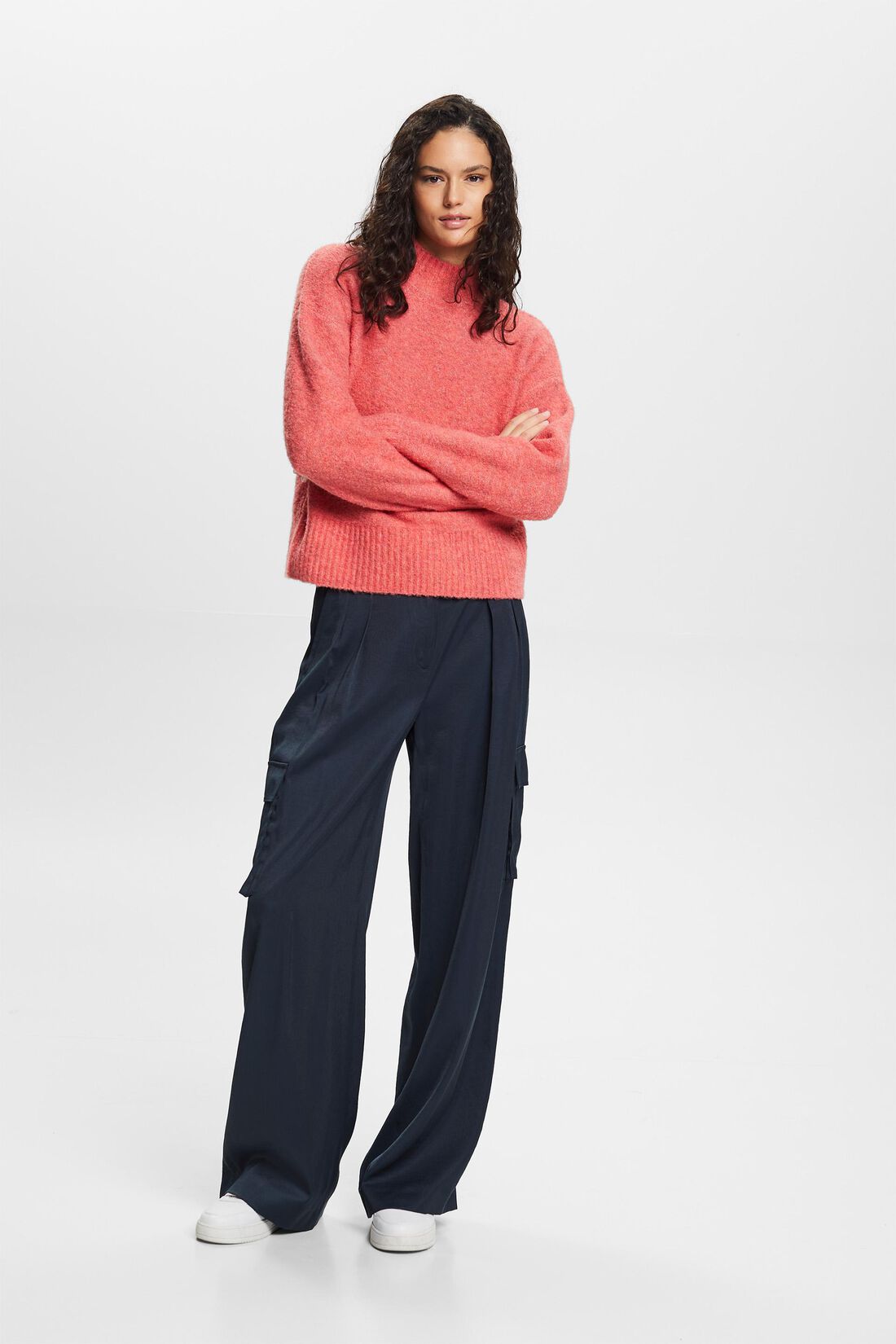 Kuscheliger Pullover mit Stehkragen