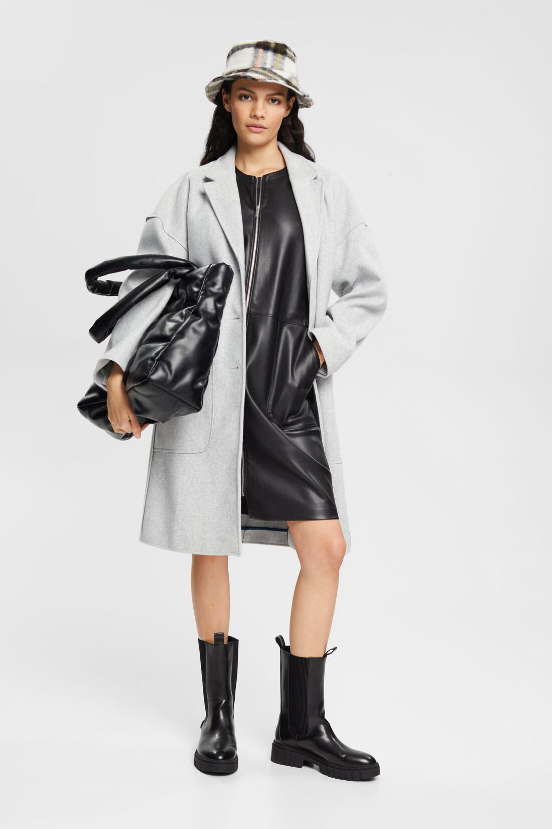 Minikleid aus Kunstleder