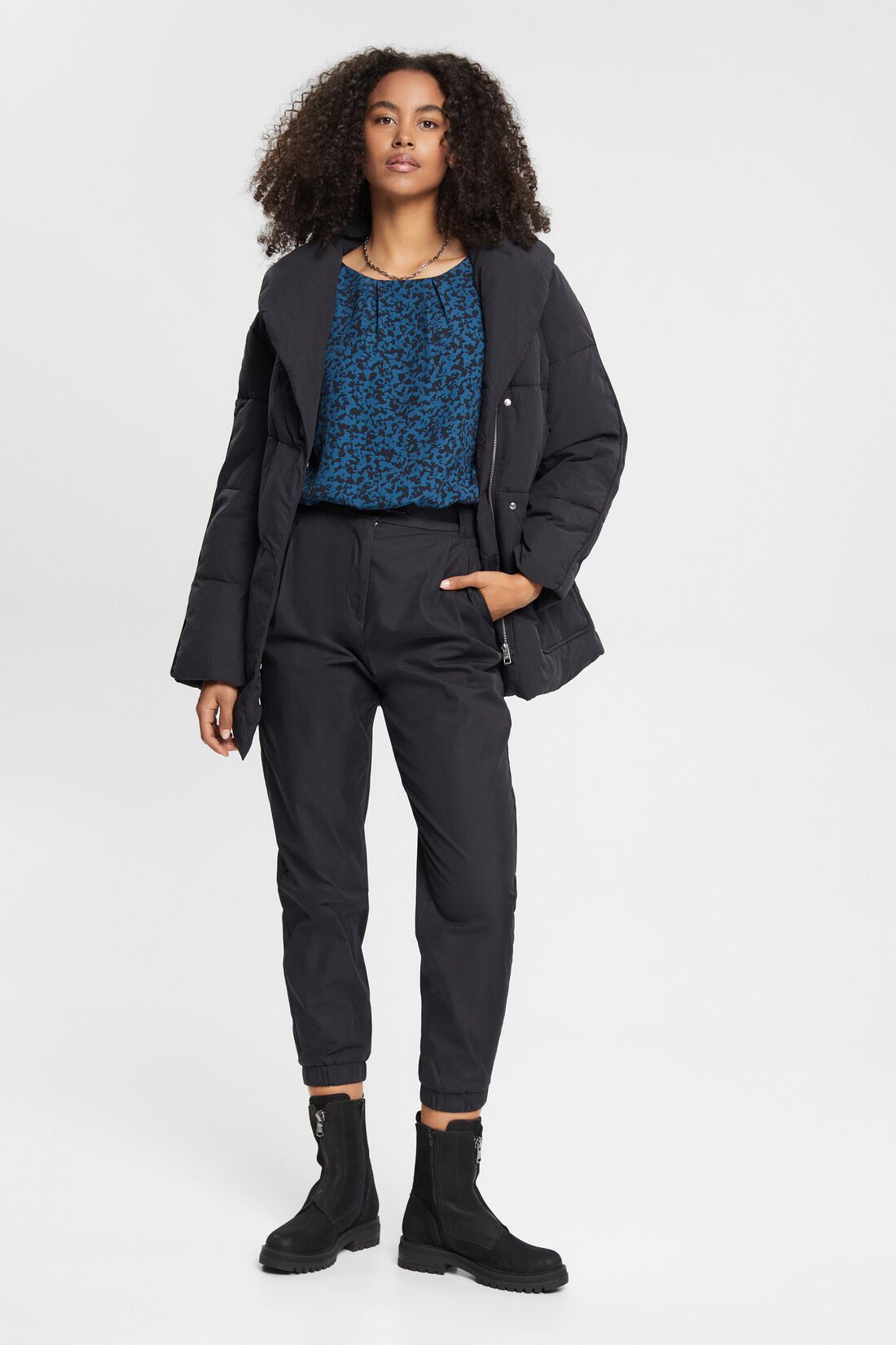 Gemusterte Bluse aus Viskose