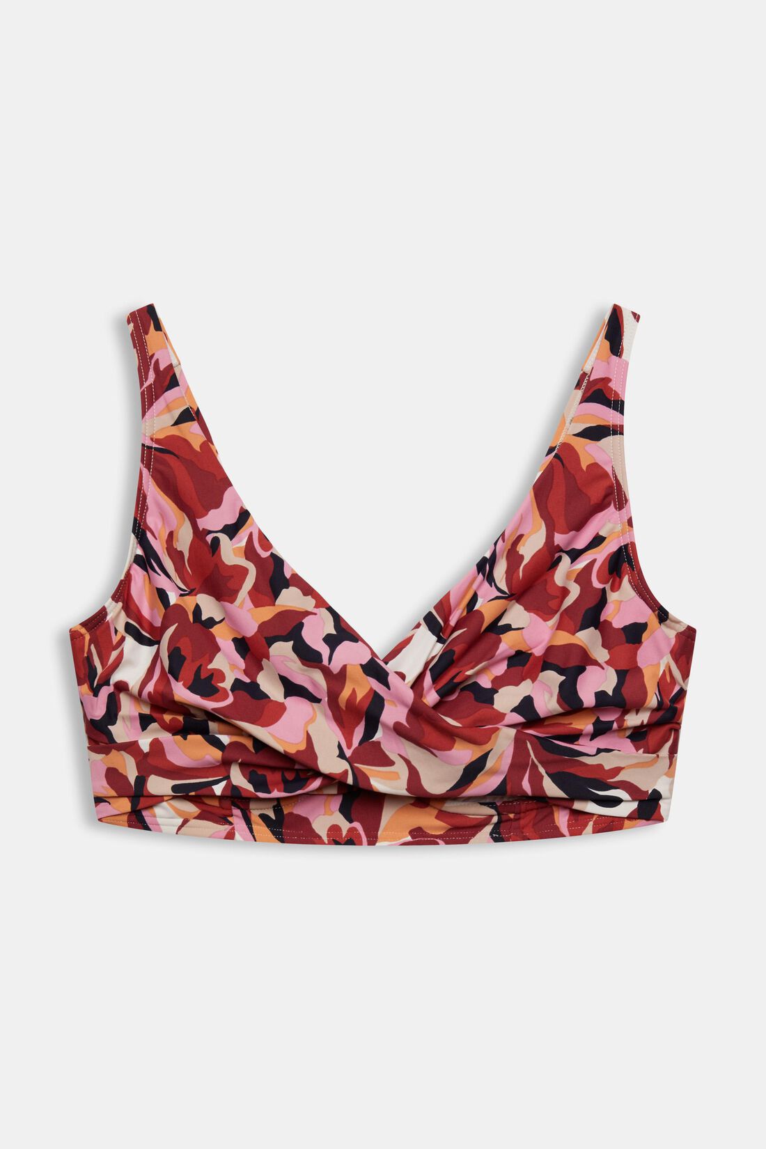 Unwattiertes B&uuml;gel-Bikinitop mit Blumenprint