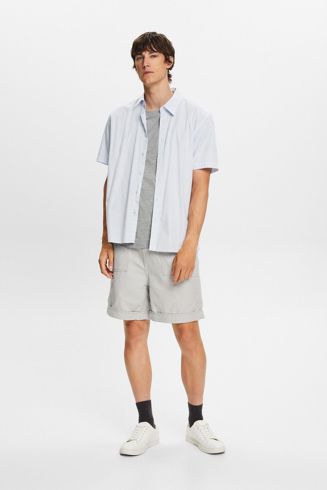 Bermudashorts, Baumwoll-Leinen-Mix
