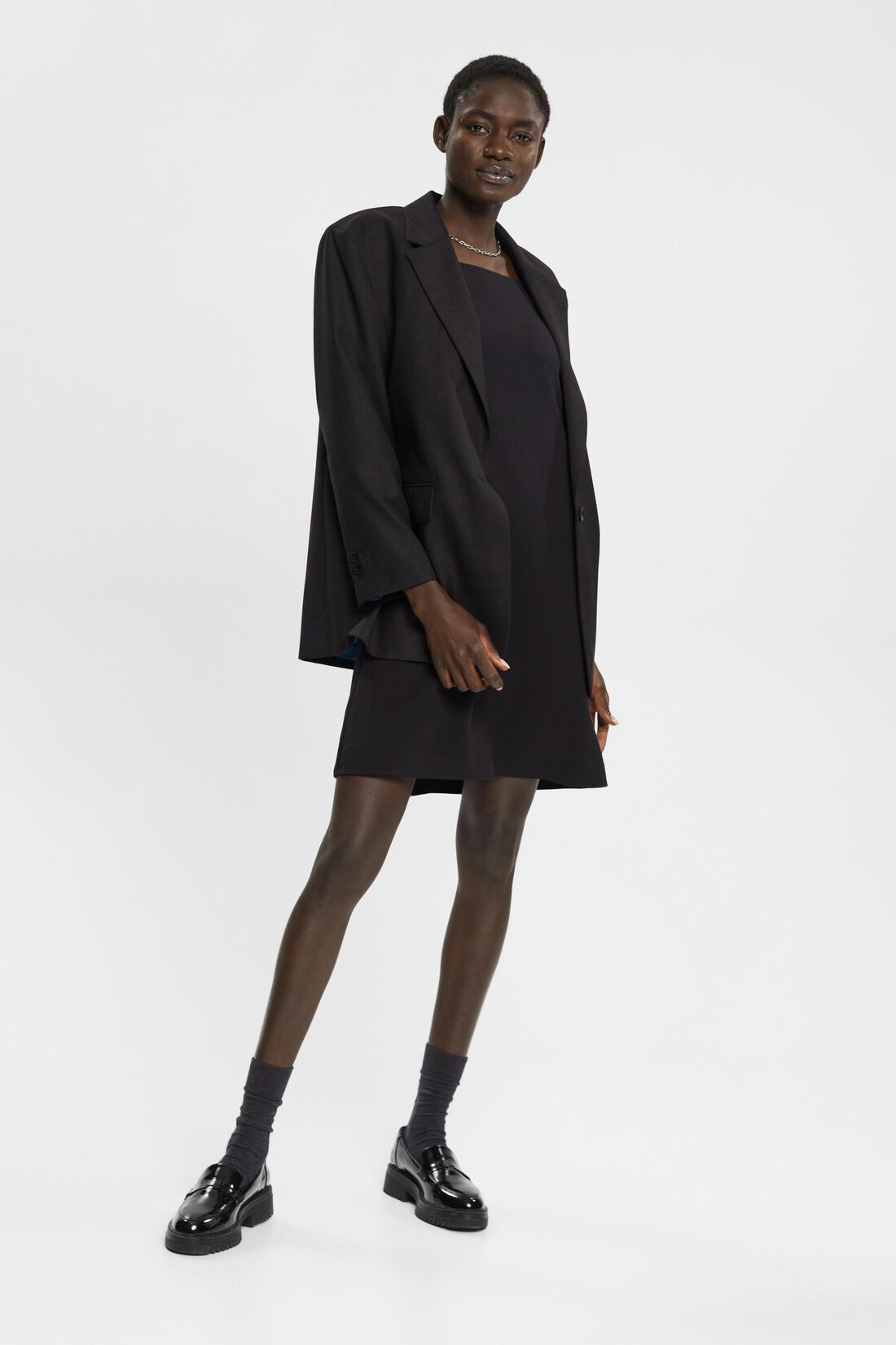 Minikleid mit Spitzen&auml;rmeln