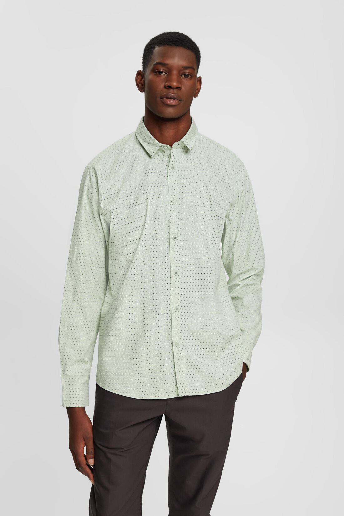 Slim-Fit-Hemd mit Herzprint