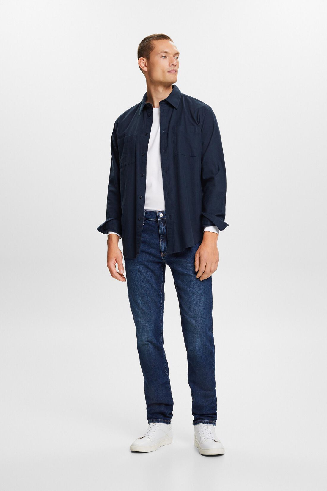 Recycelt: Jeans mit gerader Passform