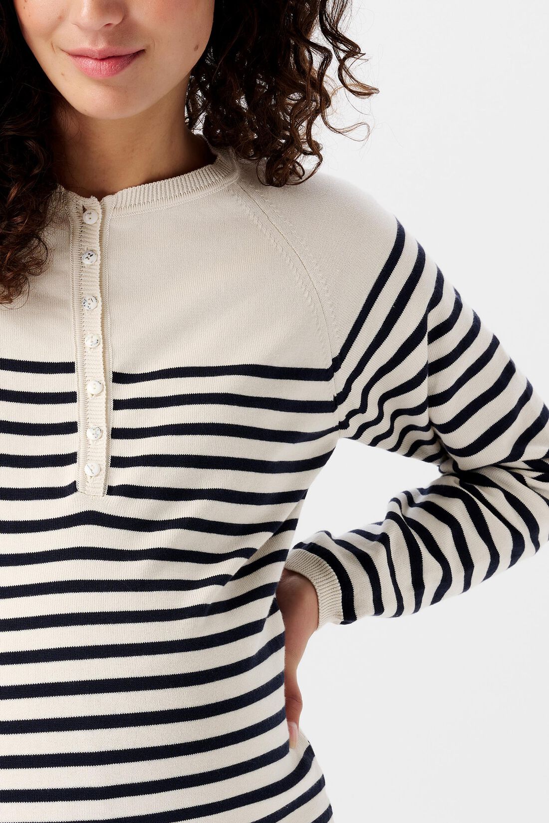 Gestreiftes Umstands-Sweatshirt