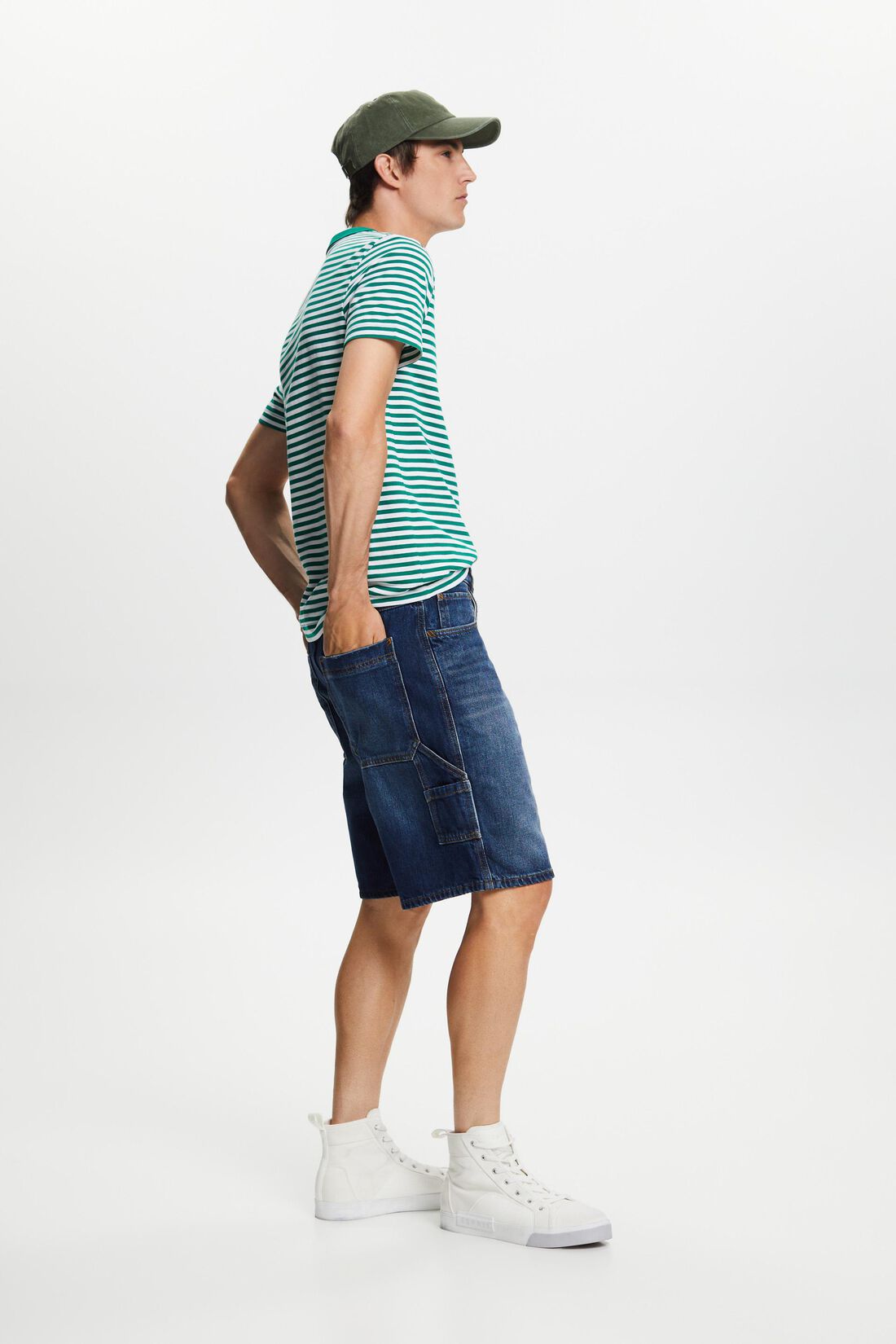 Gestreiftes Jersey T-Shirt, 100 % Baumwolle