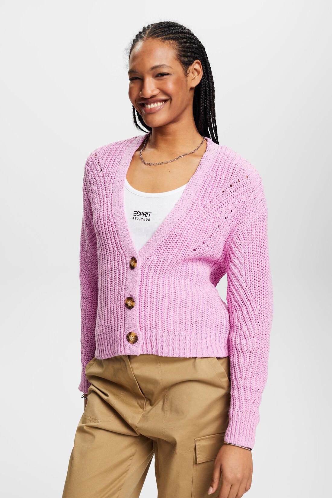 Locker gestrickter Cardigan
