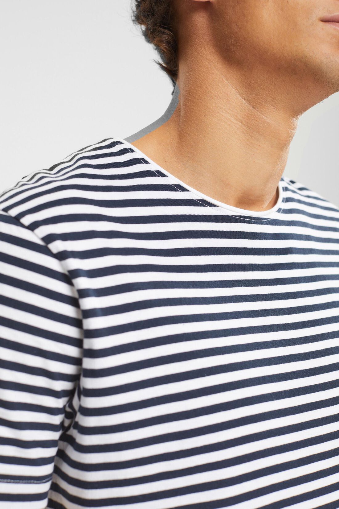 Jersey-T-Shirt mit Streifenmuster