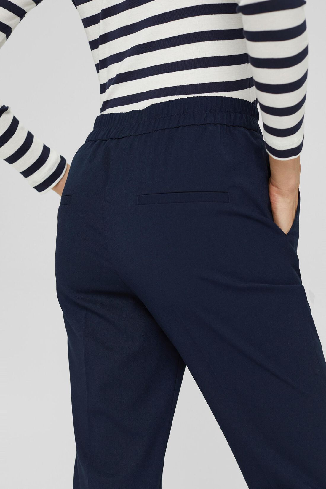 Mid-Rise-Pants im Cropped Fit