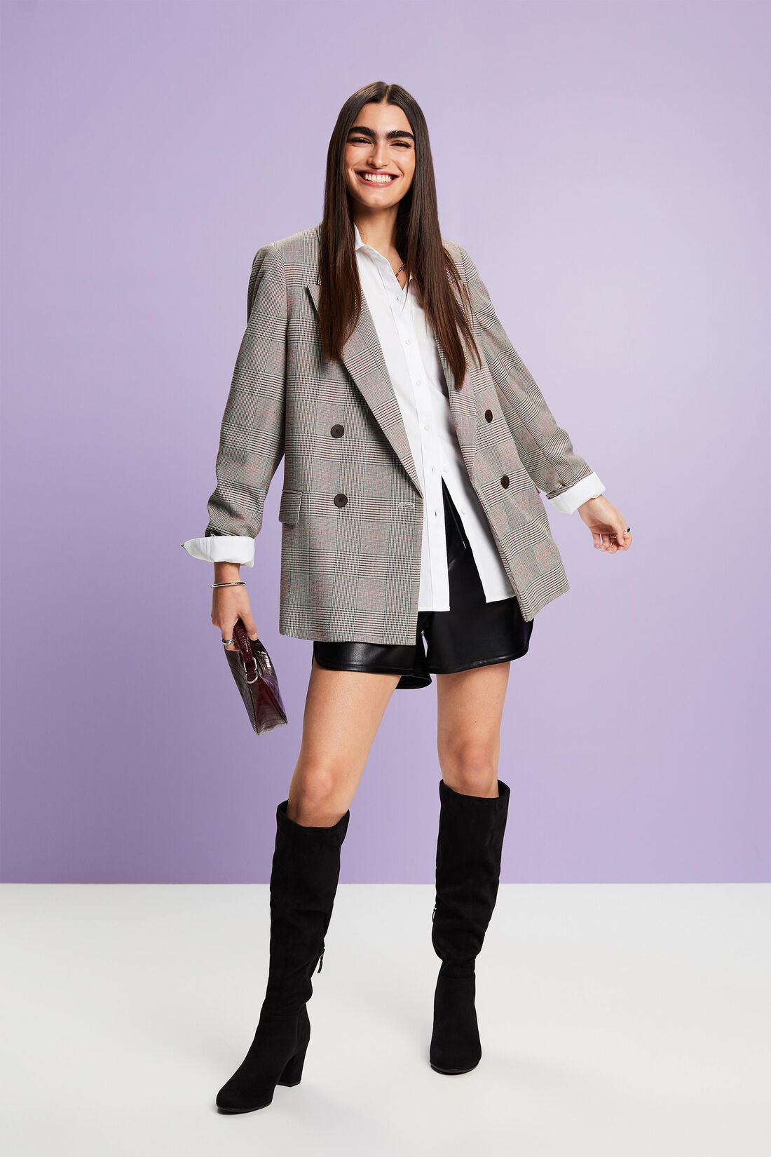 Shorts in Lederoptik