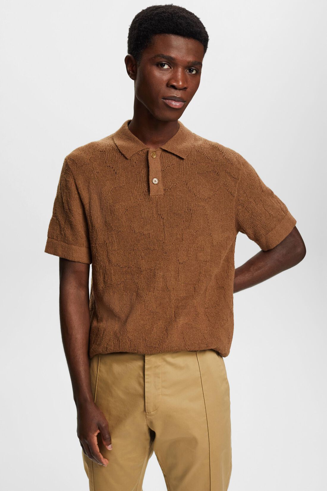 Poloshirt aus Boucl&eacute;