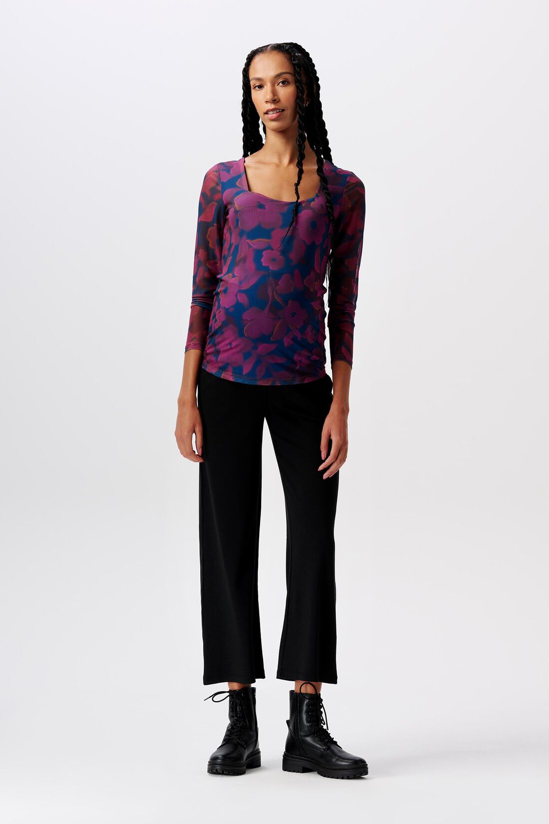 MATERNITY Longsleeve aus Mesh mit Print