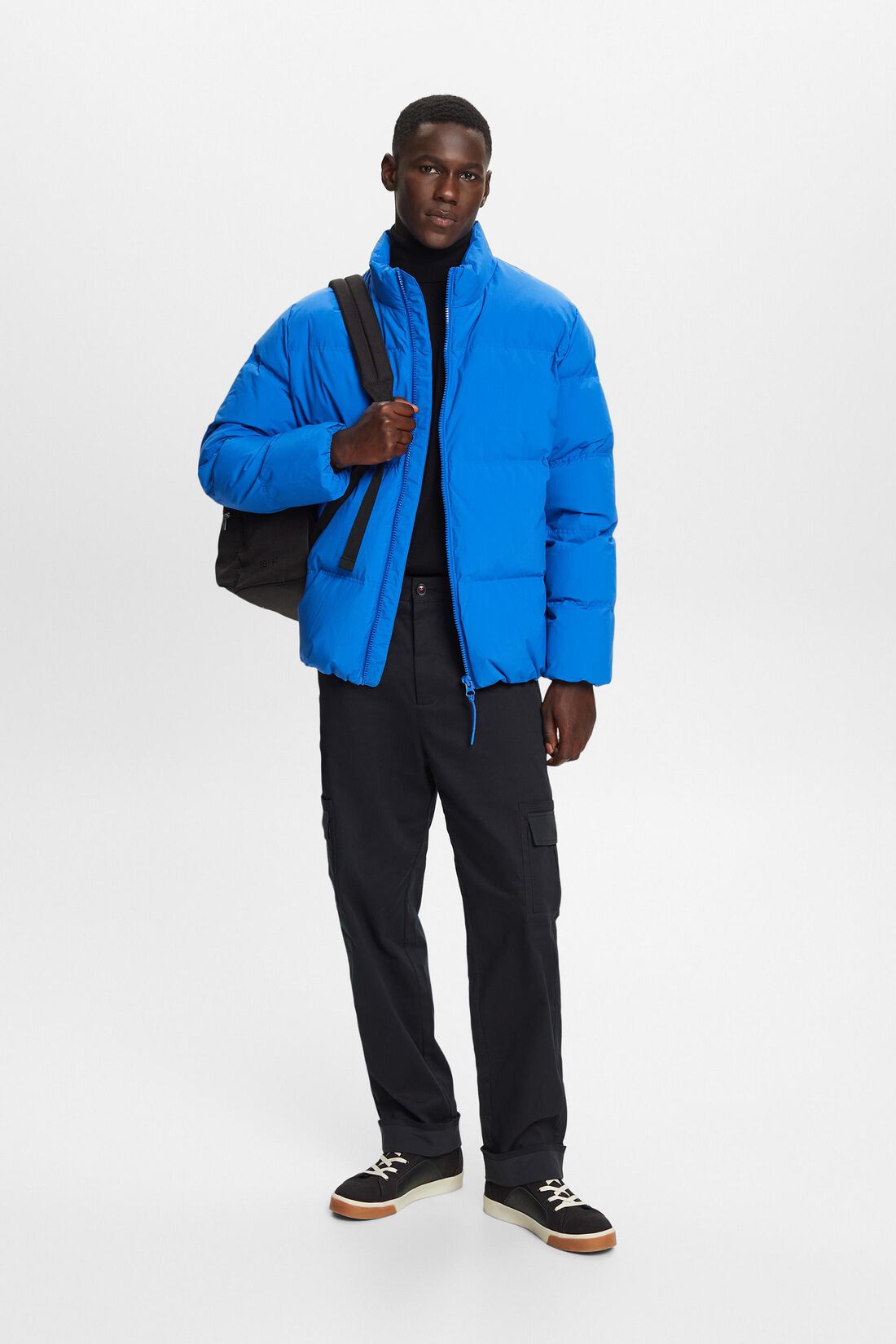 Recycelt: Pufferjacke mit Daunen