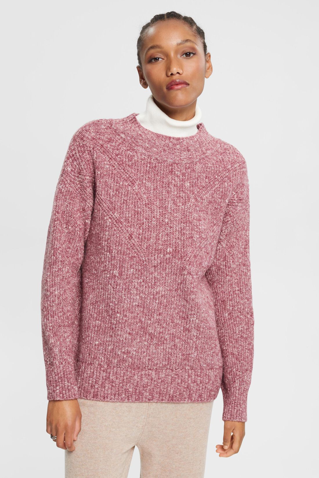 Strickpullover mit Moulin&eacute;-Effekt