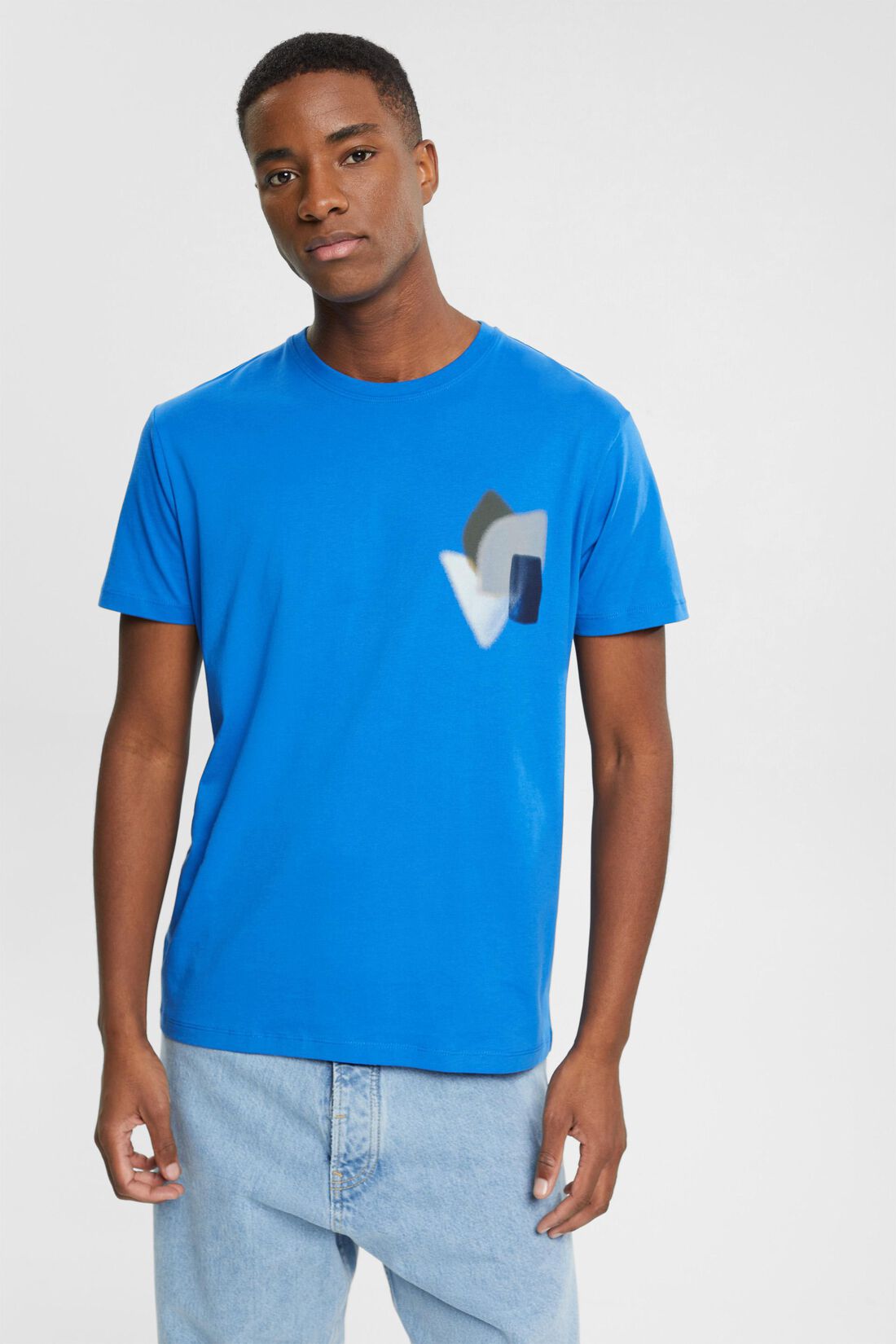 T-Shirt mit Print auf Brusth&ouml;he