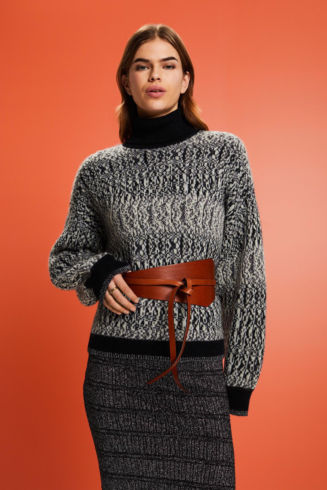 Jacquard-Pullover im Glitzerlook