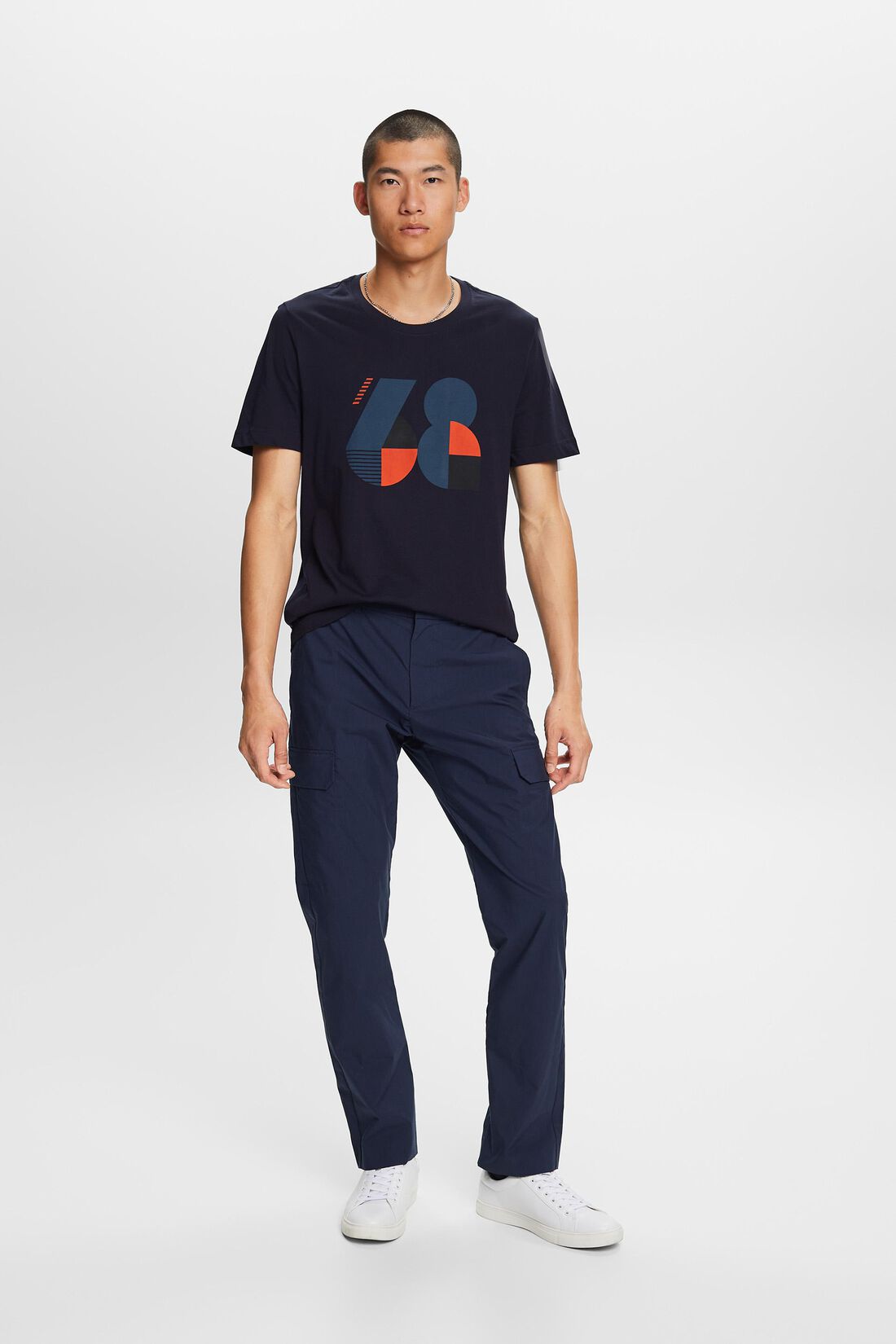 Bedrucktes Jersey-T-Shirt, 100% Baumwolle