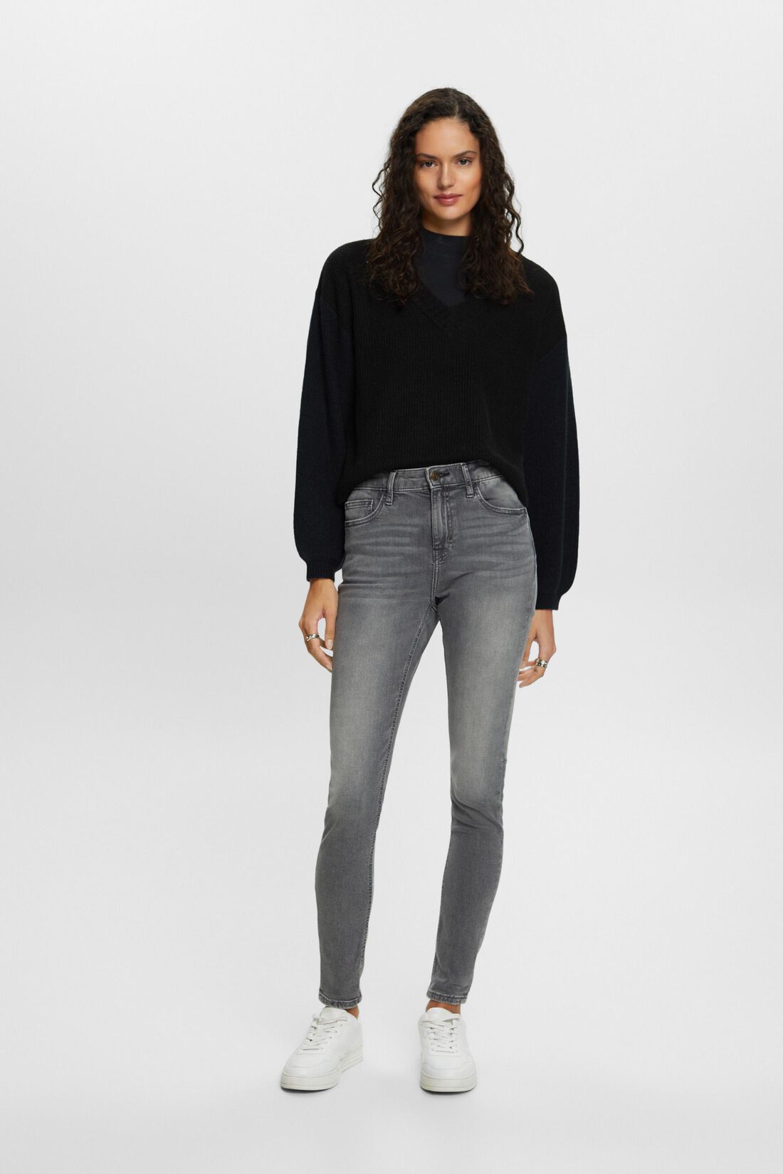 High-Rise-Jeans im Skinny Fit