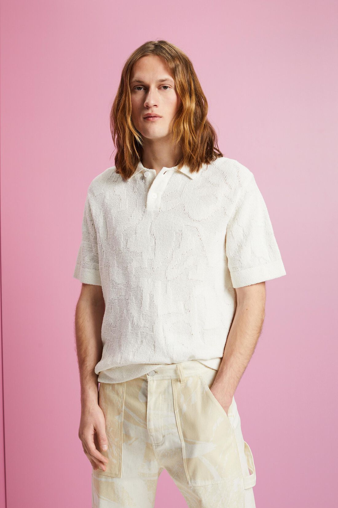 Poloshirt aus Boucl&eacute;