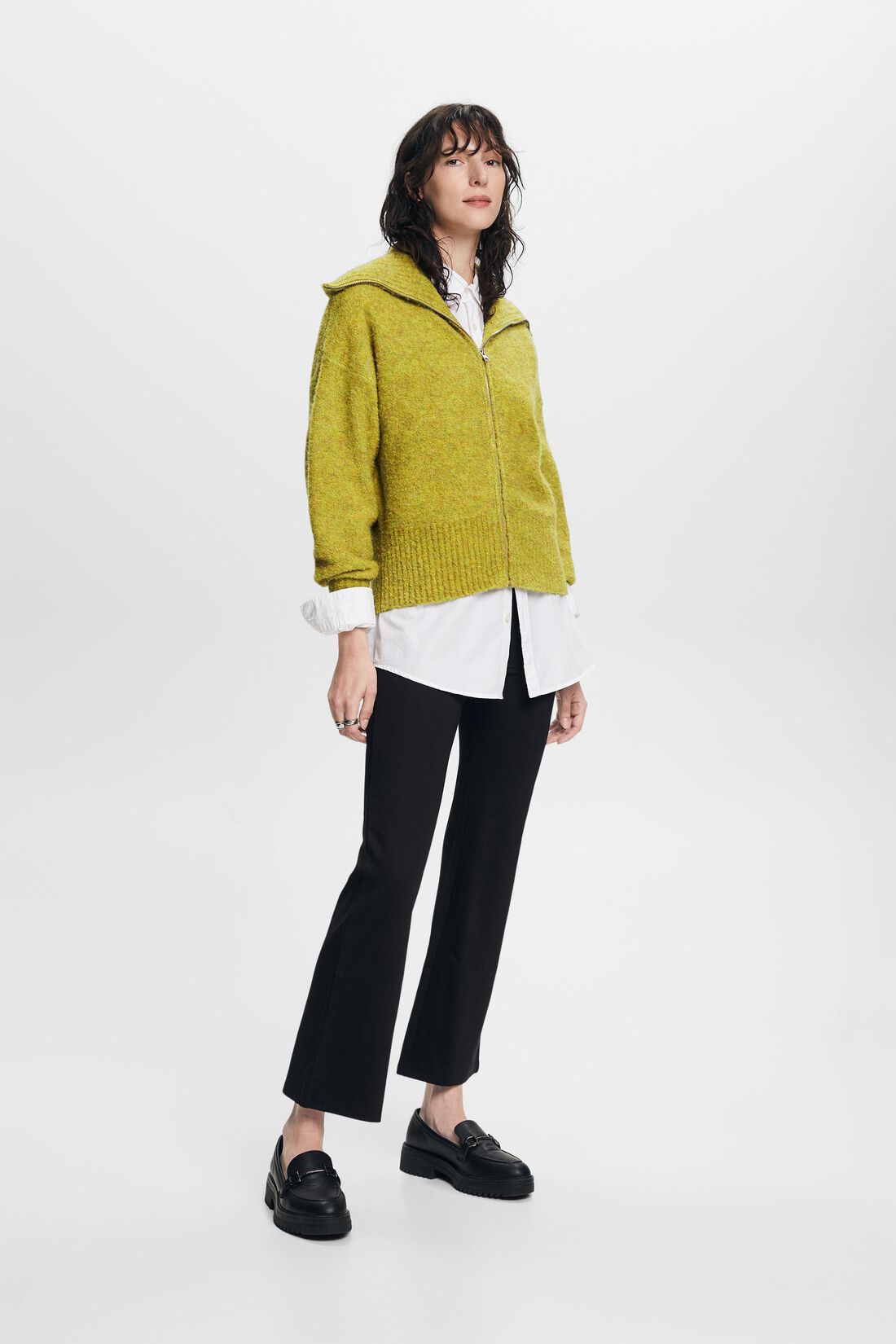 Kuscheliger Cardigan mit Rei&szlig;verschluss
