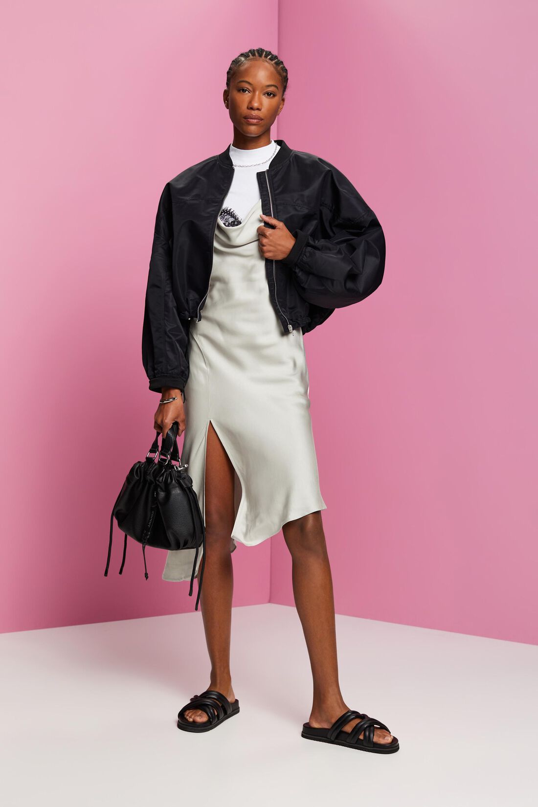 Midikleid mit Spitze, LENZING&trade; ECOVERO&trade;