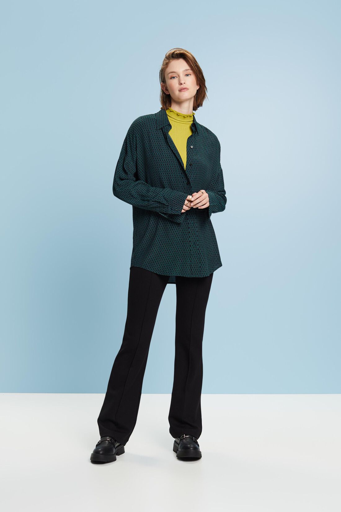 Button-Down-Hemd mit Print