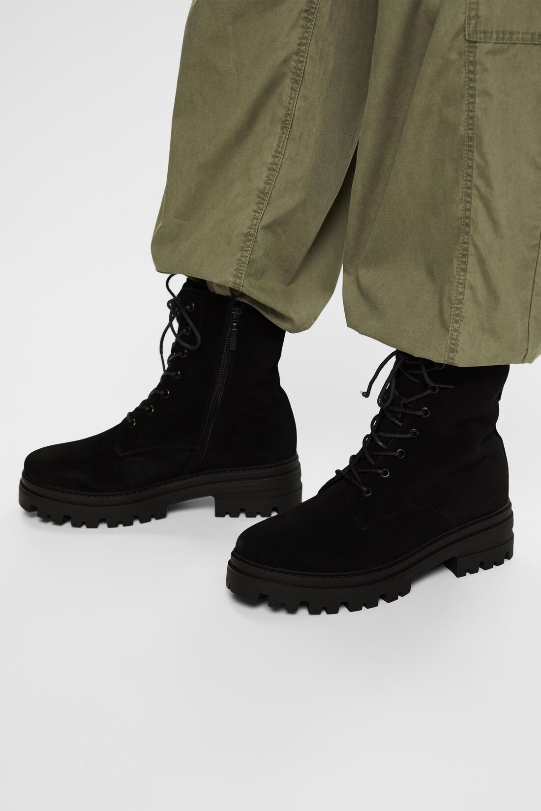 Rauleder-Schn&uuml;rboots