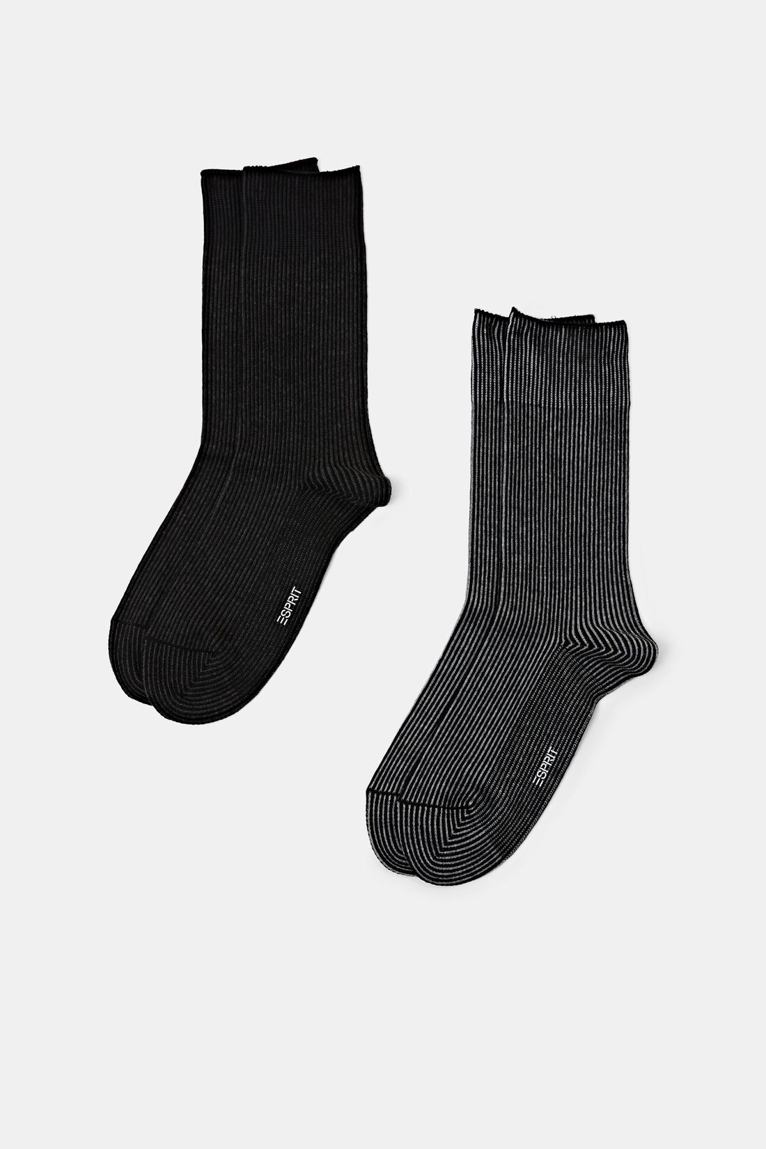 2er-Pack Stricksocken mit Streifenmuster